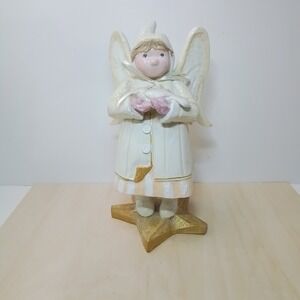 Vintage 1996 House of‎ Hatten Angel with Dove Star Base Handcrafted Philippines